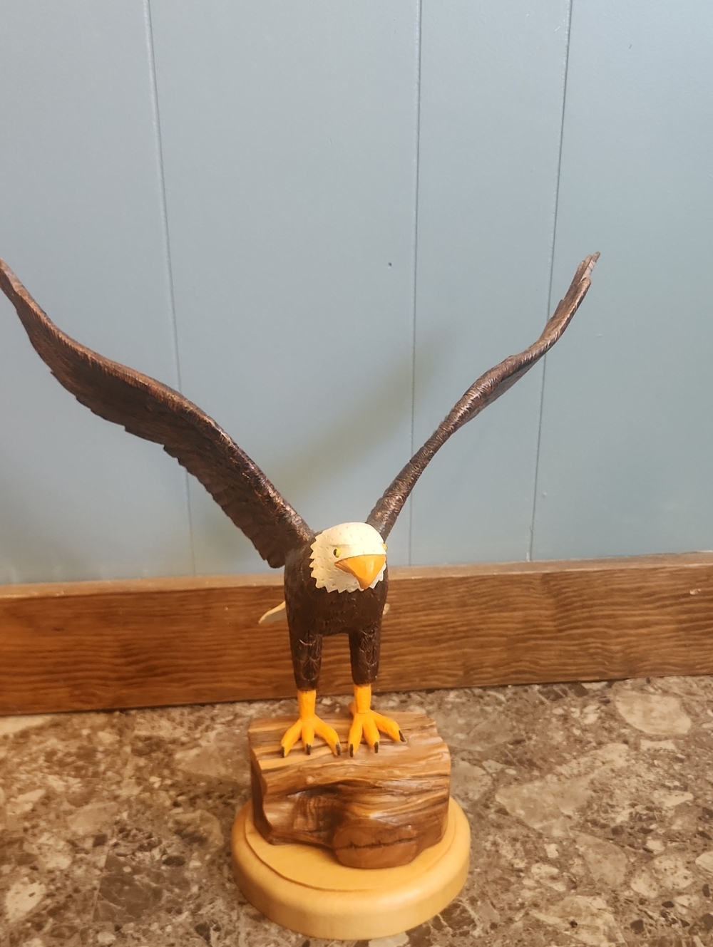 Wooden Bald Eagle